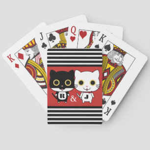 Two Cool Cats Personalized Poker Cards