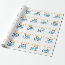 Two Cool Custom 2nd Birthday Wrapping Paper