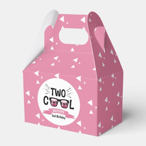 Two Cool Girls 2nd Birthday Favor Boxes