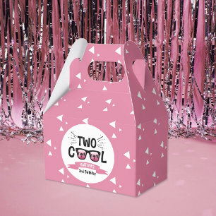 Two Cool Girls 2nd Birthday Favor Boxes
