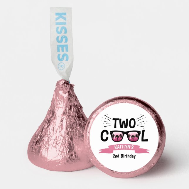 Two Cool Girls 2nd Birthday Hershey®'s Kisses® (Front)