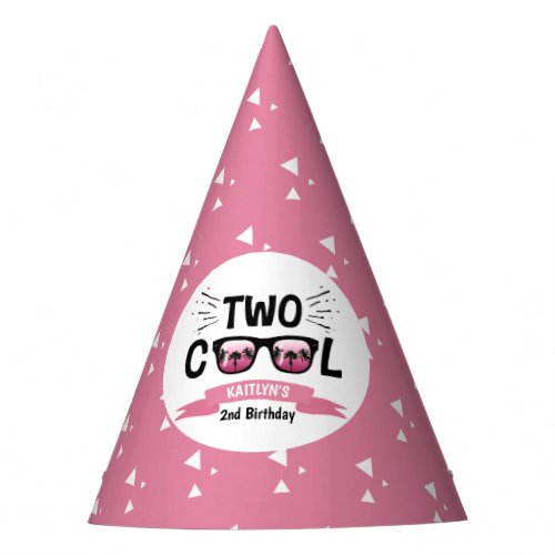 Two Cool Girls 2nd Birthday Party Hat