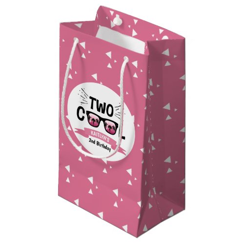 Two Cool Girls 2nd Birthday Party Small Gift Bag