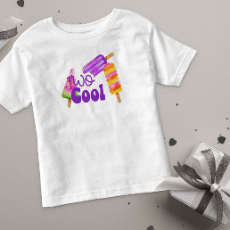 Two Cool Girls 2nd Birthday Popsicle Toddler T-shirt