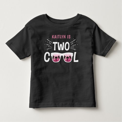 Two Cool Girls 2nd Birthday Toddler T_shirt