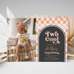 TWO Cool Girl's Photo Skater Invitation<br><div class="desc">Girl's Skateboarding Second Birthday Invitation.
Ready to be personalized by you!</div>