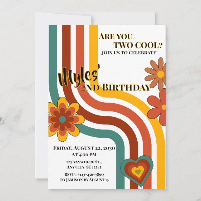 Two Cool Invitation (Front)