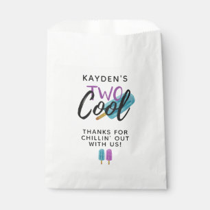 TWO COOL Kid's 2nd Birthday Summer Ice Pop Party Favor Bag