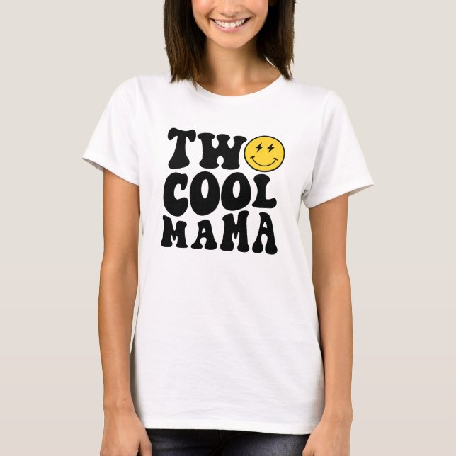 Two Cool Mama Matching Birthday Tee for Mom (Front)