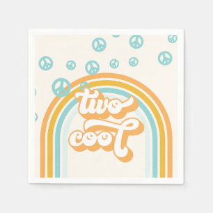 TWO Cool Retro Boy 2ND Birthday Napkins