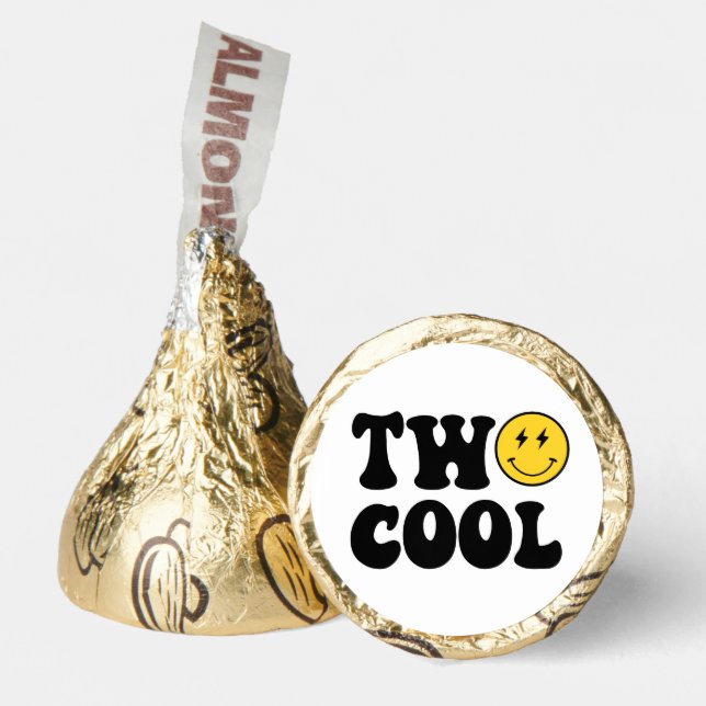 Two Cool Retro Boy Second Birthday Party Hershey®'s Kisses® (Front)