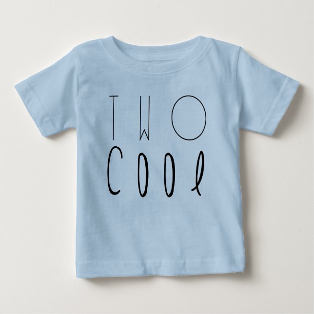 Two Cool | Second Birthday Party Baby T-Shirt (Front)