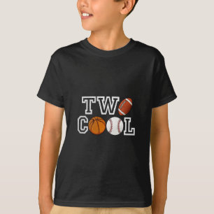 Two Cool Shirt For Toddler Birthday Boy Footll Ske