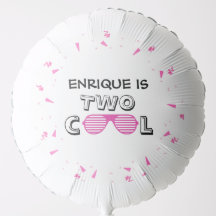 TWO Cool Sunglass 2nd Birthday Party Paper Plates