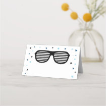 Two Cool Sunglasses Boy Birthday Place Card