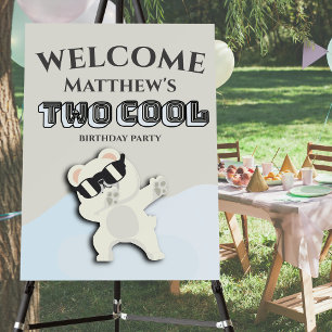 Two Cool Winter Polar Bear dabbing 2nd  Foam Board