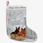 Two Corgis in the snow