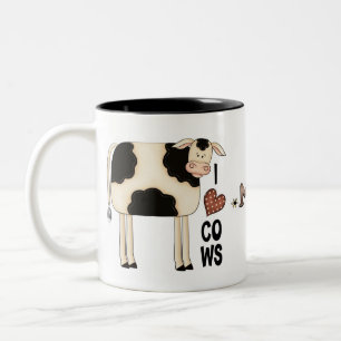 Two Cows Fun Coffee Cup Mug