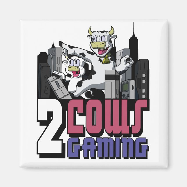 Two Cows Magnet (Front)