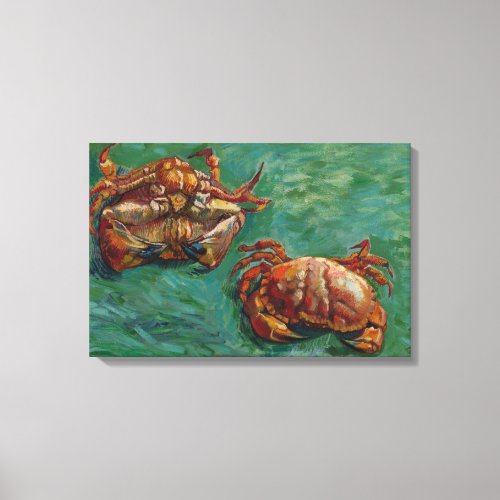 Two Crabs by Vincent van Gogh Canvas Print