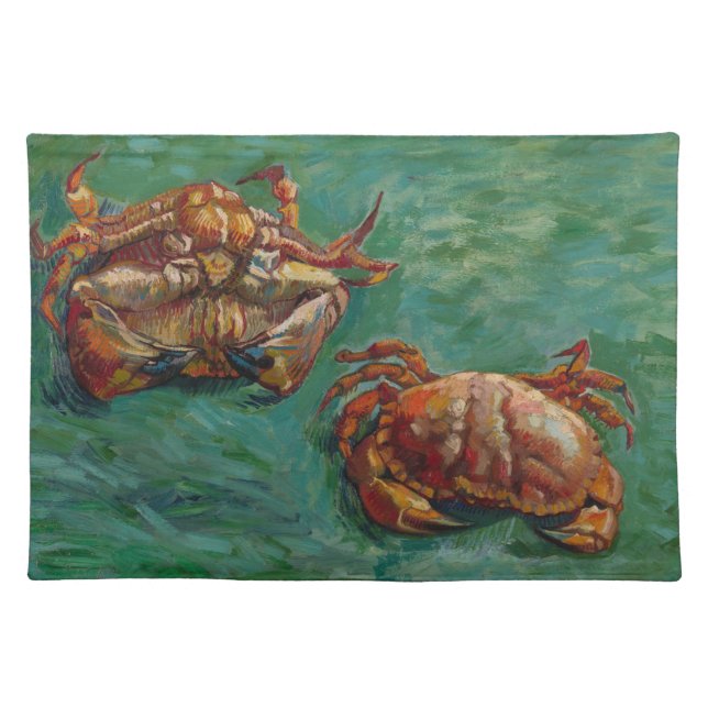 Two Crabs by Vincent van Gogh Cloth Placemat (Front)