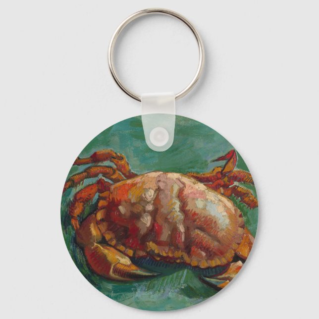 Two Crabs by Vincent van Gogh Keychain (Front)
