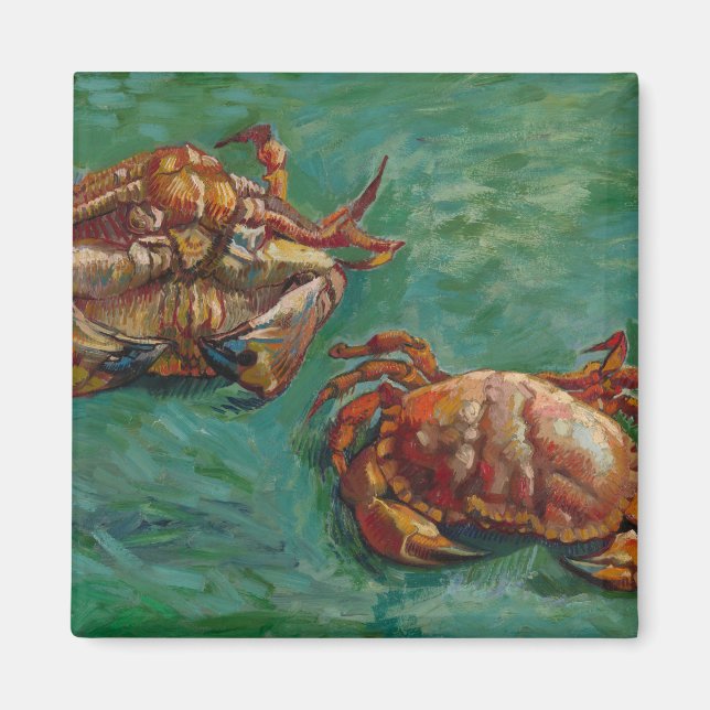 Two Crabs by Vincent van Gogh Magnet (Front)