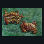 Two Crabs (F606) Van Gogh Fine Art Poster<br><div class="desc">Two Crabs, Vincent van Gogh, Arles January 1889. Oil on canvas, 47 x 61 cm. London, Helly Nahmad Gallery. F 606, JH 1662 Vincent Willem van Gogh (30 March 1853 – 29 July 1890) was a Dutch Post-Impressionist artist. Some of his paintings are now among the world's best known, most...</div>