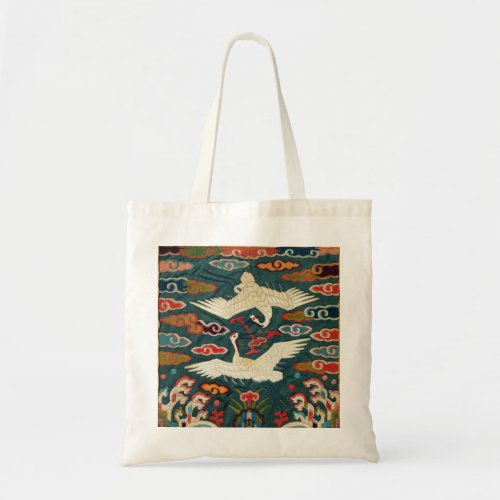 Two Cranes in the CloudsJoseon Dynasty Rank Badge Tote Bag