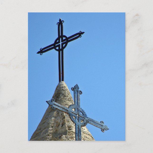 Two crosses postcard (Front)