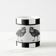 Two crows and black stripes