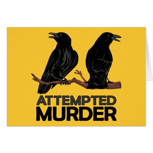 Two Crows = Attempted Murder Cards (Front Horizontal)