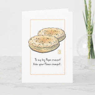 Two Crumpets "To my big Papa" Card
