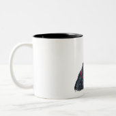 Two Curious Scottish Terriers Two-Tone Coffee Mug (Left)