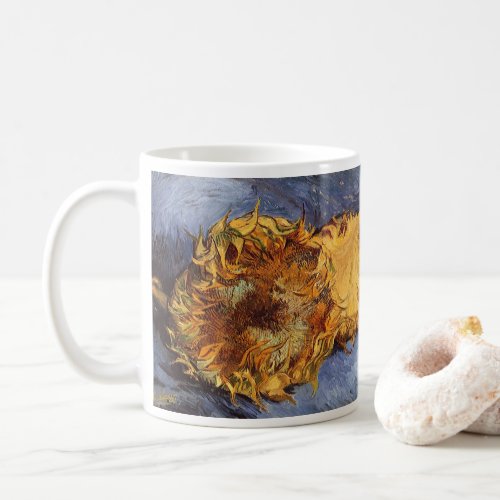 Two Cut Sunflowers by Vincent van Gogh Coffee Mug