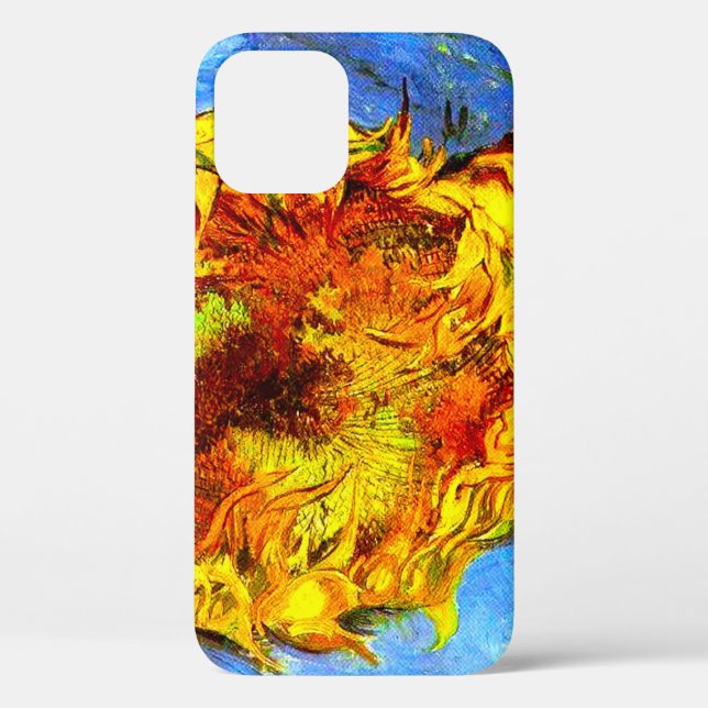 Two Cut Sunflowers Van Gogh Case-Mate iPhone Case (Back)