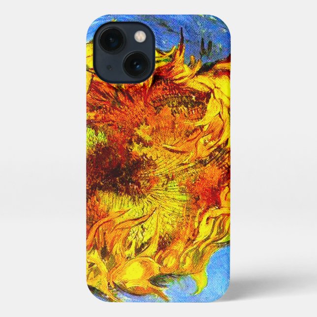 Two Cut Sunflowers Van Gogh iPhone Case (Back)