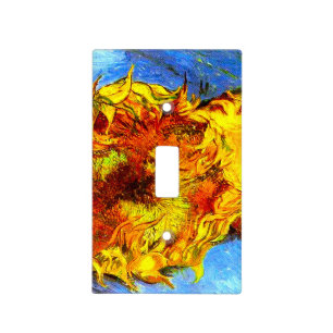 Two Cut Sunflowers Van Gogh Light Switch Cover