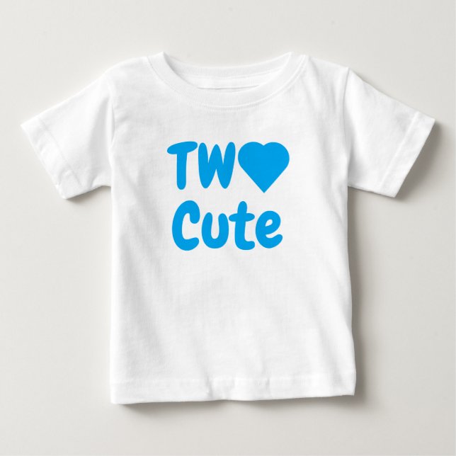 Two Cute 2nd Birthday Baby T-Shirt (Front)