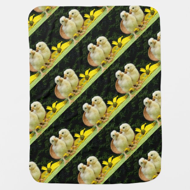 two cute baby chickens blanket (Front)