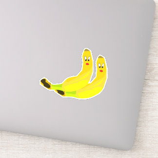 Two cute Banana characters Sticker