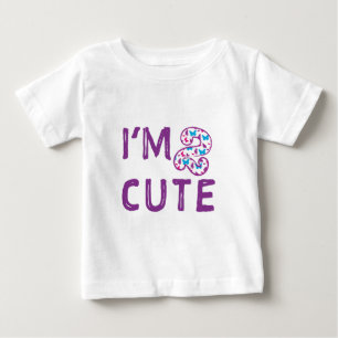 Two Cute Butterfly Birthday Baby T-Shirt