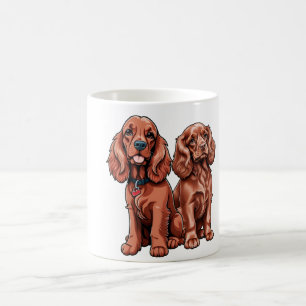 Two Cute Cartoon Cocker Spaniels Coffee Mug