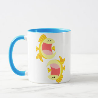 Two Cute Cartoon Fish Mug