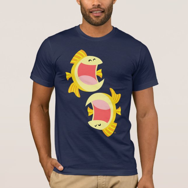 Two Cute Cartoon Fish T-Shirt (Front)
