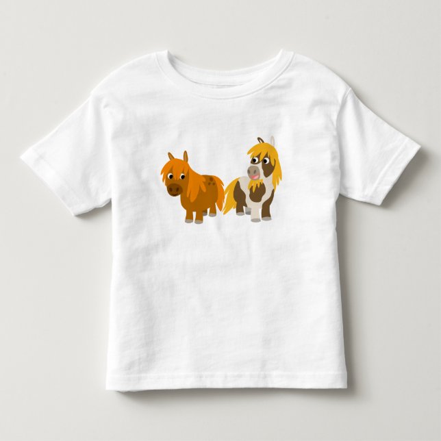 Two Cute Cartoon Ponies Children T-shirt (Front)