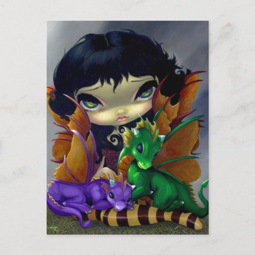 Two Cute Dragonlings Postcard