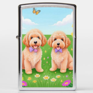 Two Cute Goldendoodles Tote Zippo Lighter