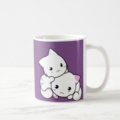 Two cute kawaii kittens coffee mug