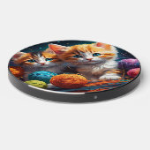 Two Cute kittens with balls of yarn Wireless Charger (Front 2)